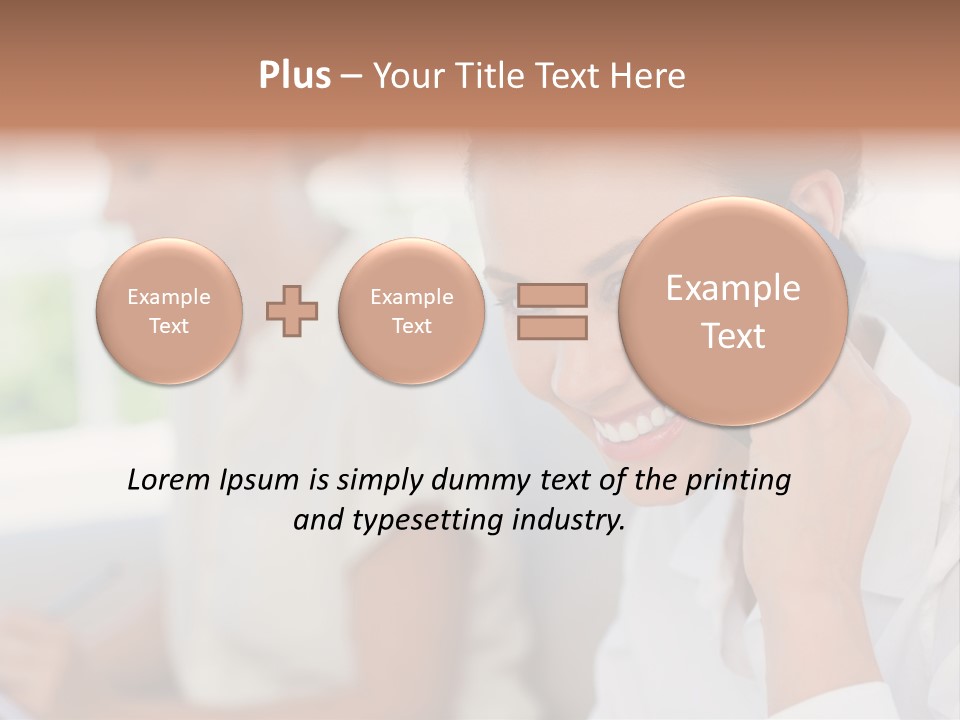Happy Elegant Portrait PowerPoint Template
