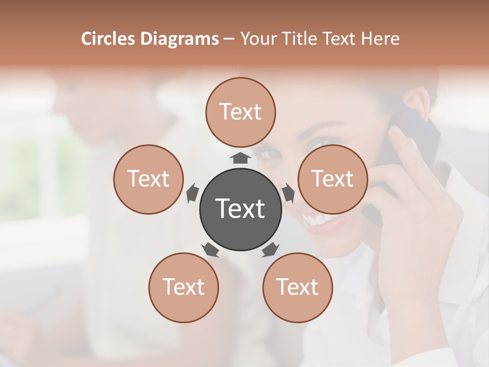 Happy Elegant Portrait PowerPoint Template