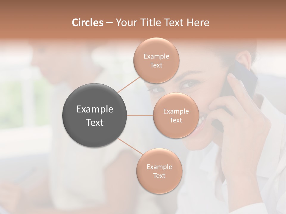 Happy Elegant Portrait PowerPoint Template