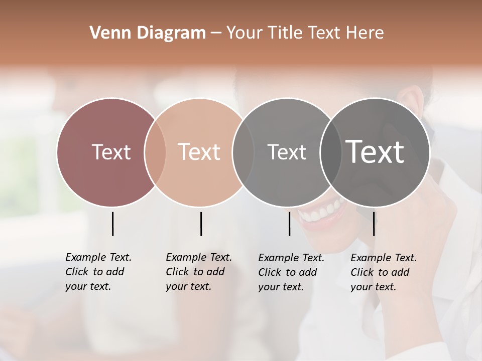 Happy Elegant Portrait PowerPoint Template