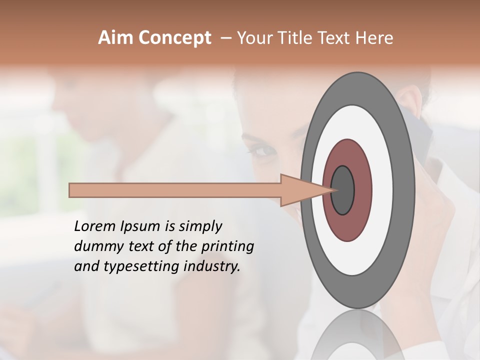 Happy Elegant Portrait PowerPoint Template