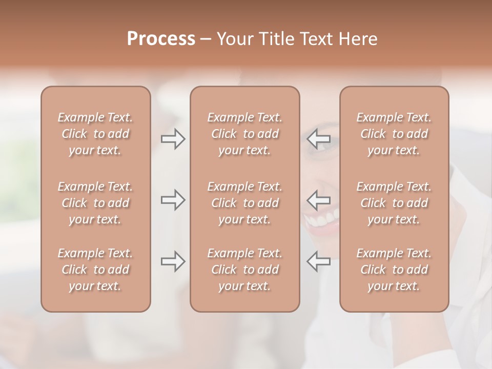 Happy Elegant Portrait PowerPoint Template