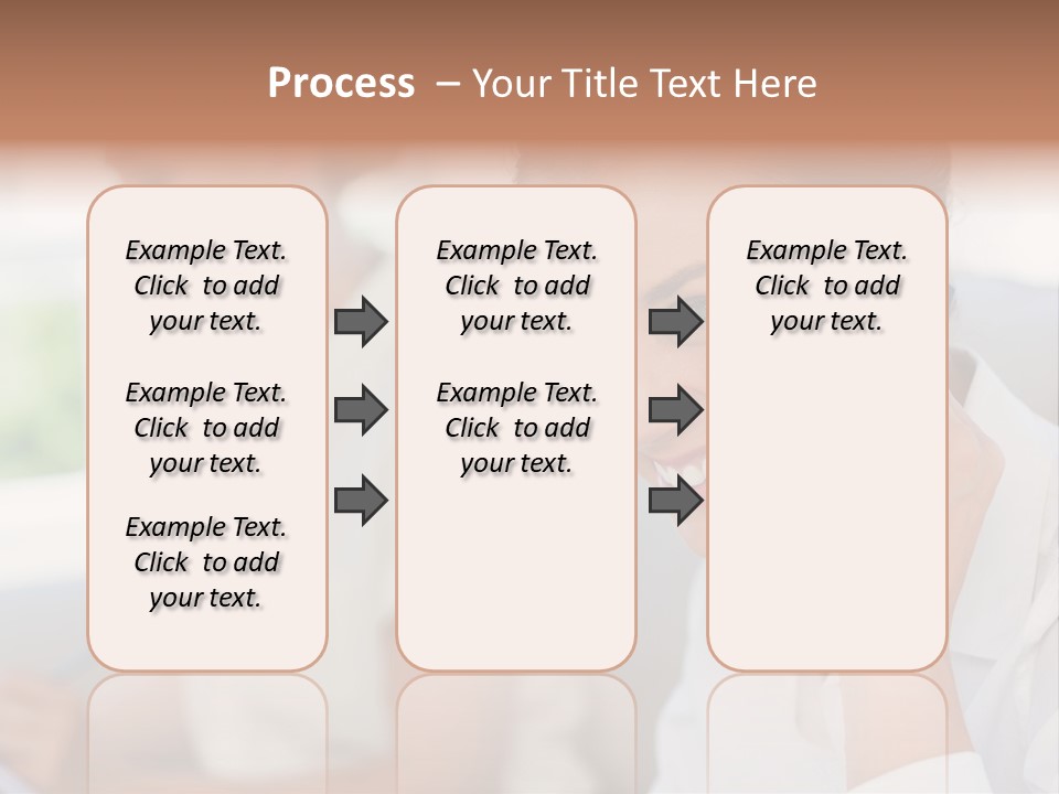 Happy Elegant Portrait PowerPoint Template