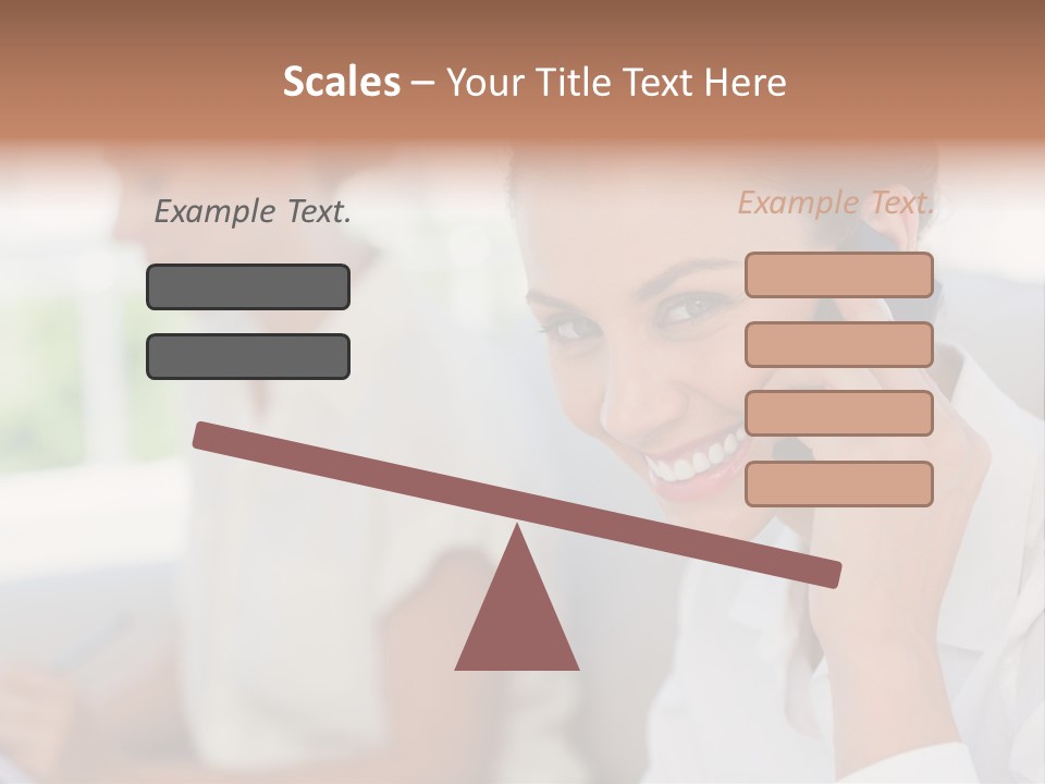 Happy Elegant Portrait PowerPoint Template