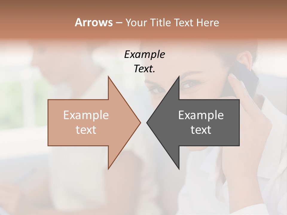 Happy Elegant Portrait PowerPoint Template