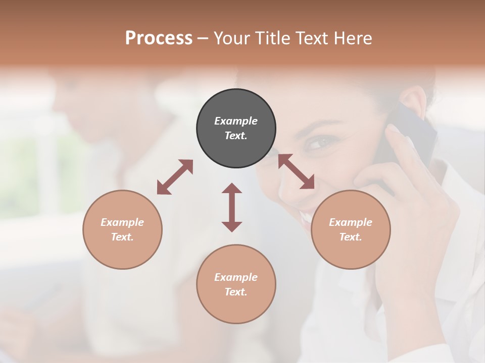 Happy Elegant Portrait PowerPoint Template