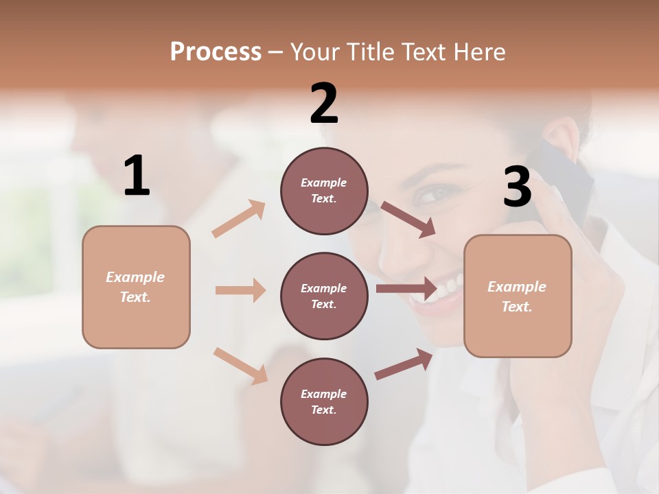 Happy Elegant Portrait PowerPoint Template