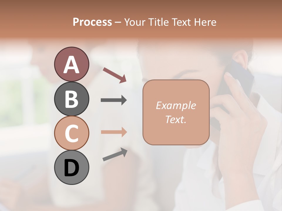 Happy Elegant Portrait PowerPoint Template