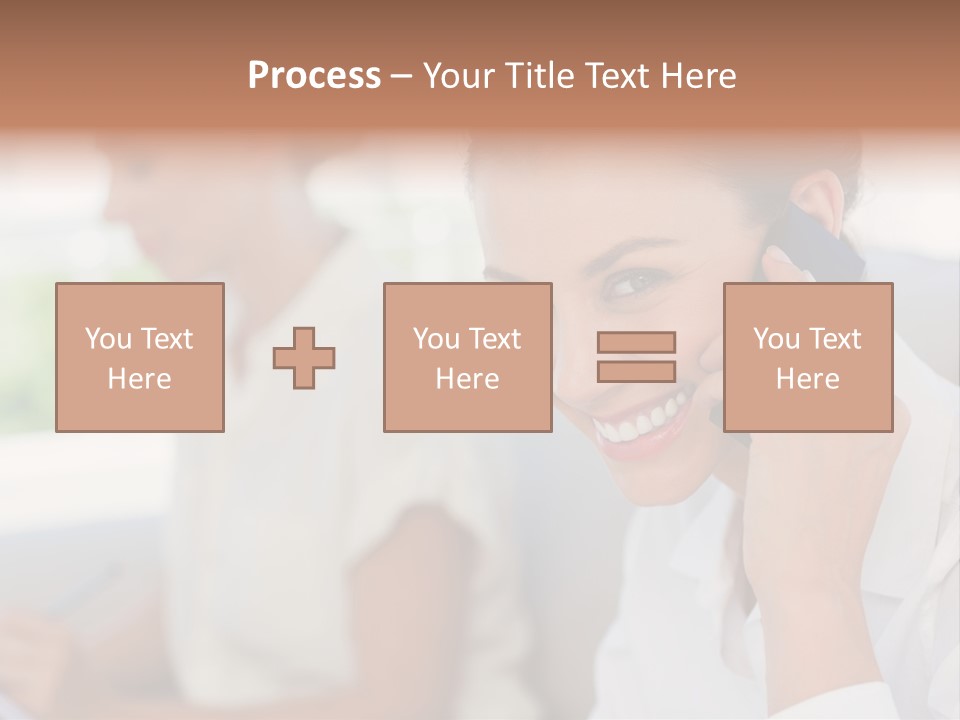 Happy Elegant Portrait PowerPoint Template