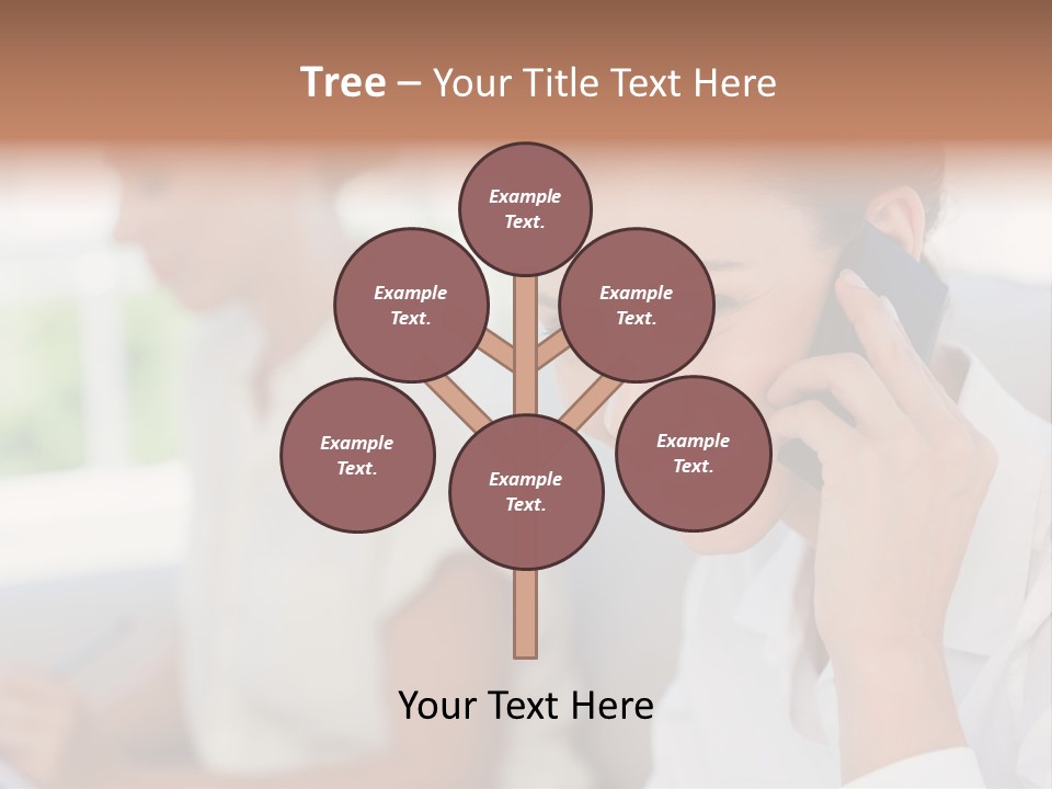 Happy Elegant Portrait PowerPoint Template