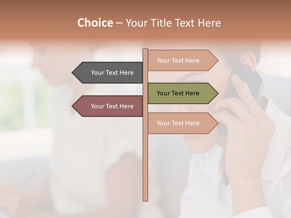 Happy Elegant Portrait PowerPoint Template