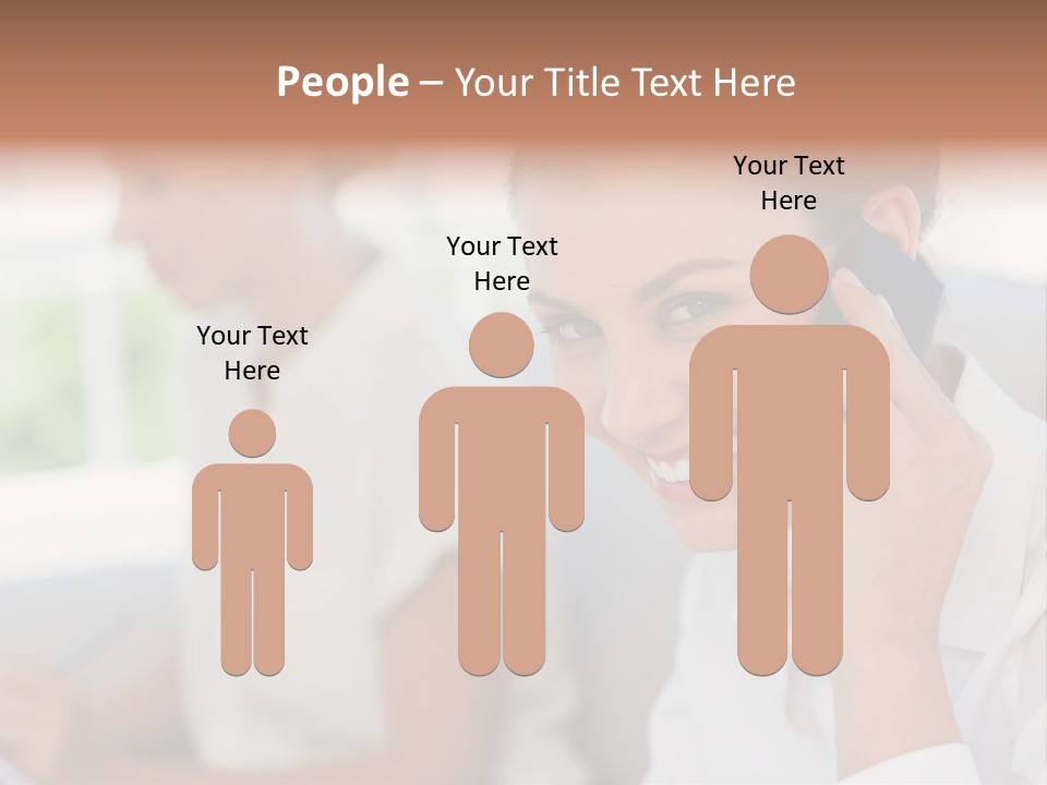 Happy Elegant Portrait PowerPoint Template