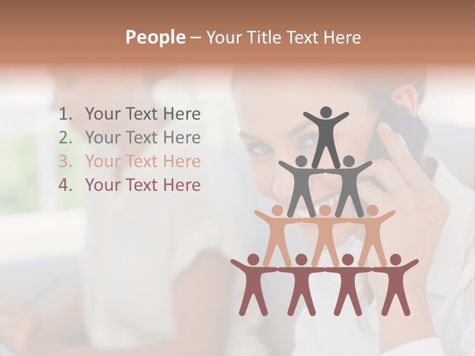 Happy Elegant Portrait PowerPoint Template