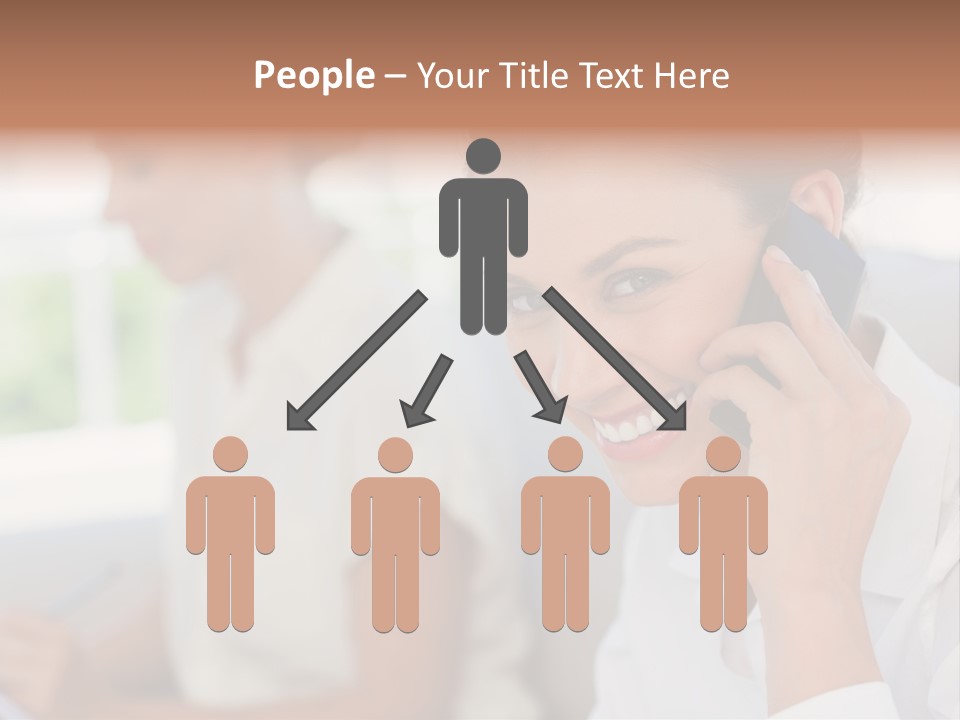 Happy Elegant Portrait PowerPoint Template