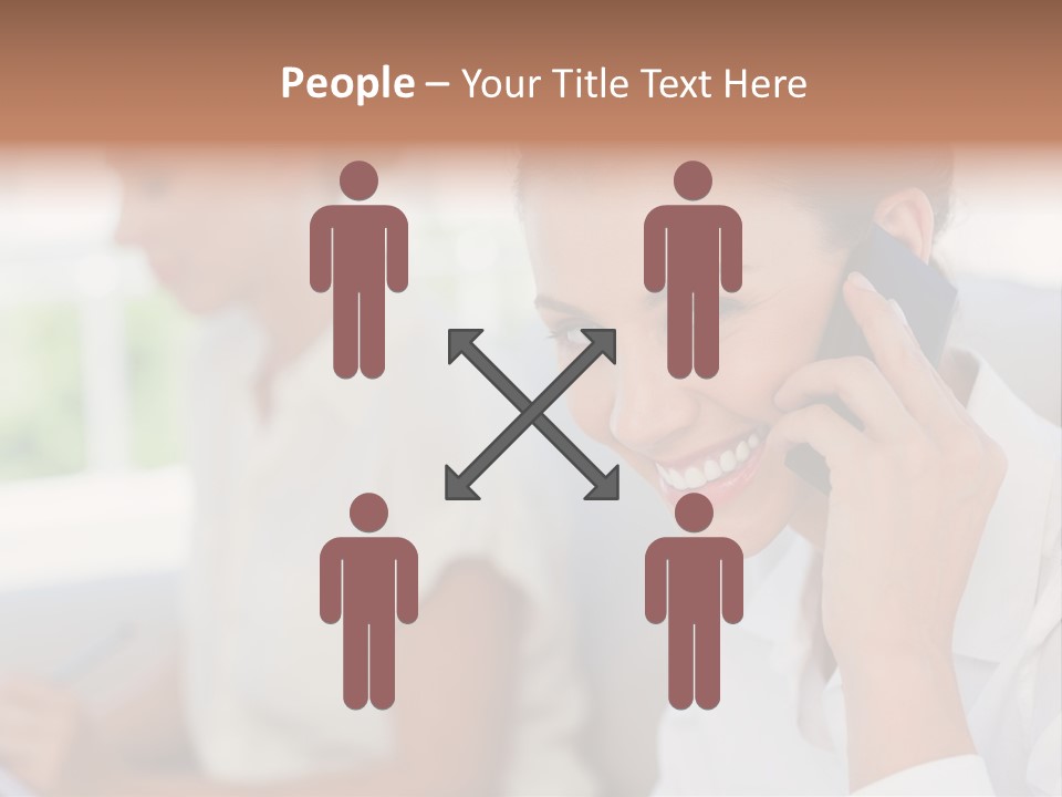 Happy Elegant Portrait PowerPoint Template