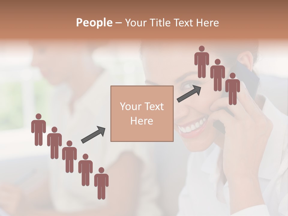 Happy Elegant Portrait PowerPoint Template