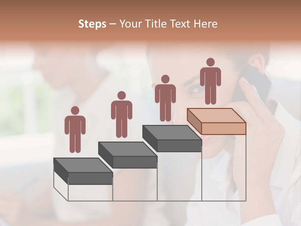 Happy Elegant Portrait PowerPoint Template