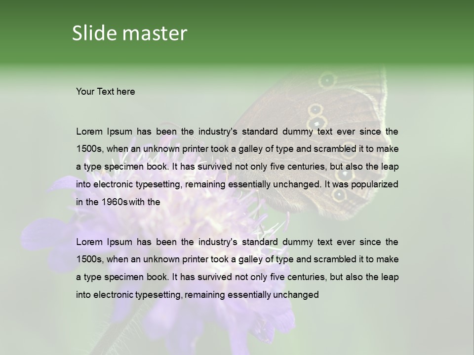 Woodland Petal Blossom PowerPoint Template