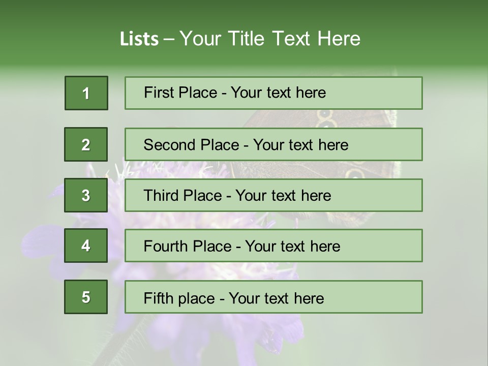 Woodland Petal Blossom PowerPoint Template