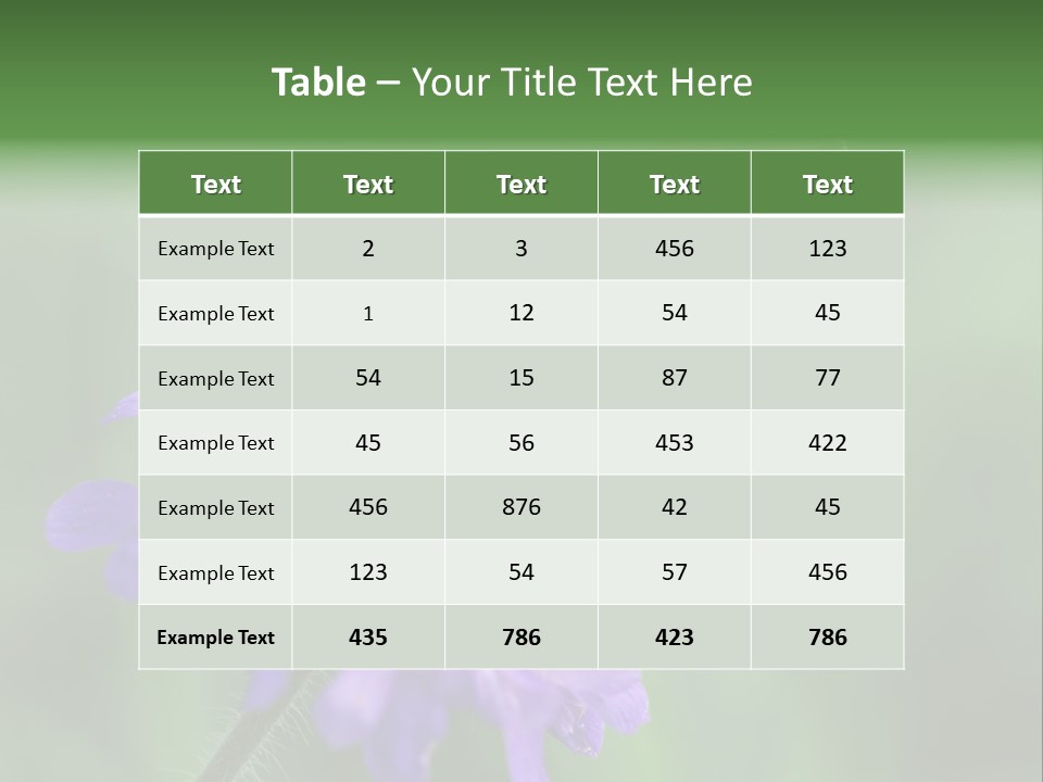 Woodland Petal Blossom PowerPoint Template
