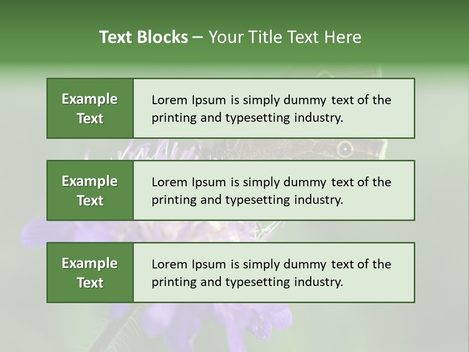 Woodland Petal Blossom PowerPoint Template