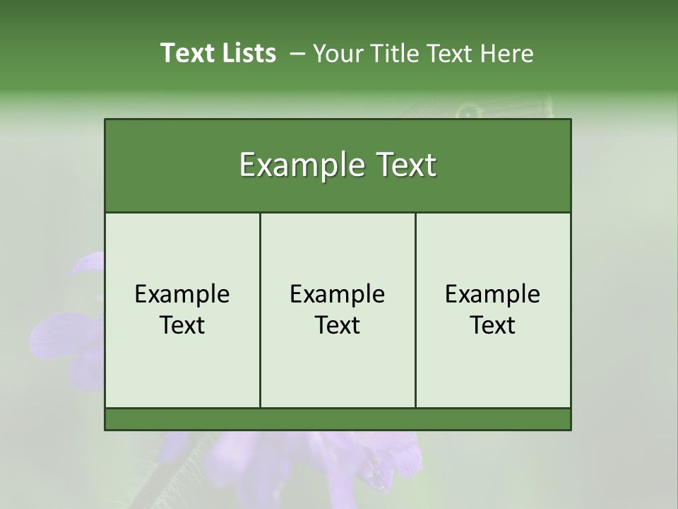 Woodland Petal Blossom PowerPoint Template