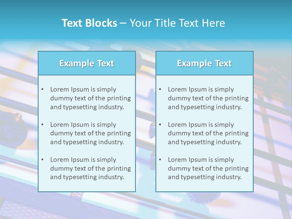 Industry Newspaper Litho PowerPoint Template