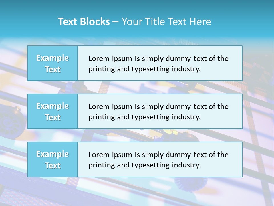 Industry Newspaper Litho PowerPoint Template