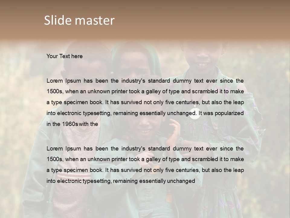 Young Human Nature PowerPoint Template