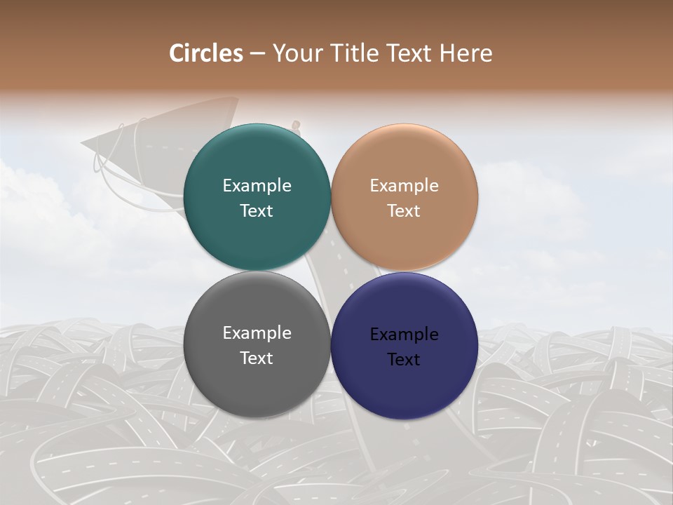 Traveling Goal Leadershipleader Steering PowerPoint Template