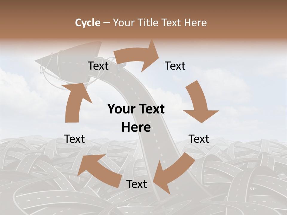 Traveling Goal Leadershipleader Steering PowerPoint Template