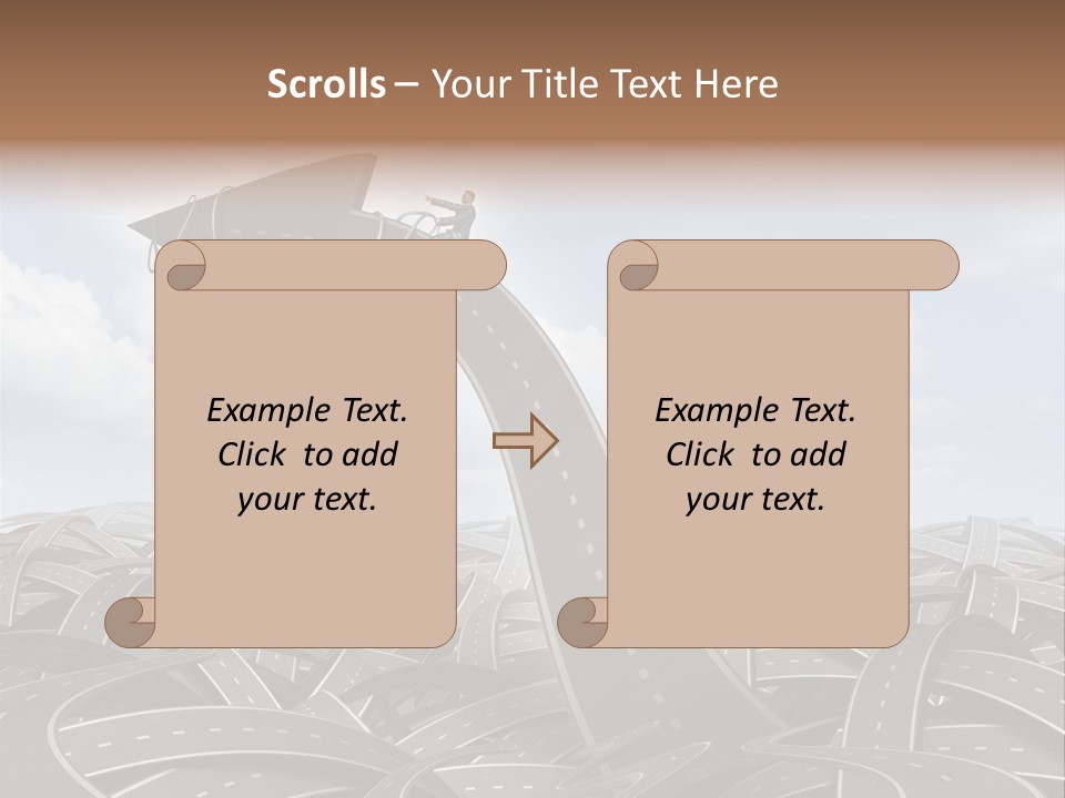 Traveling Goal Leadershipleader Steering PowerPoint Template