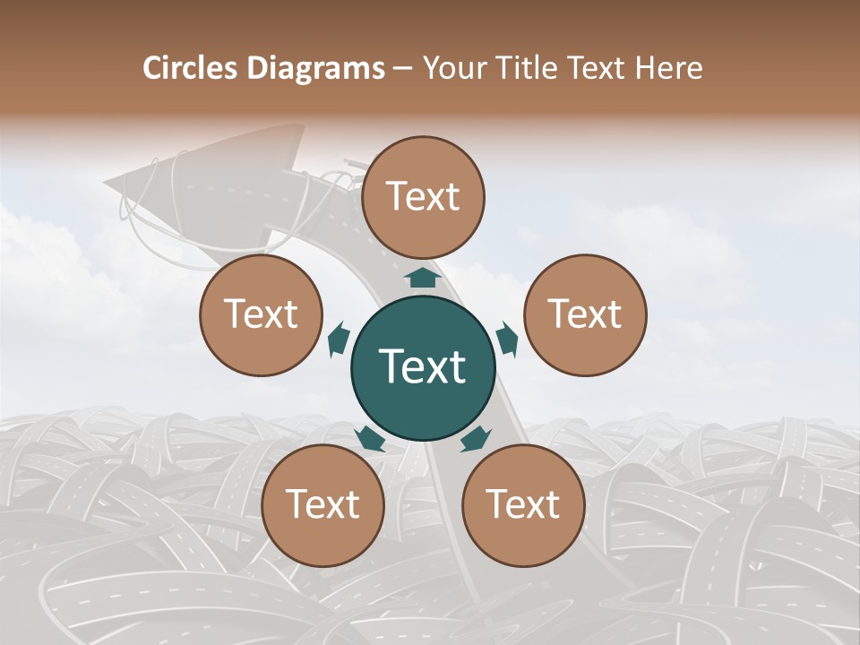 Traveling Goal Leadershipleader Steering PowerPoint Template