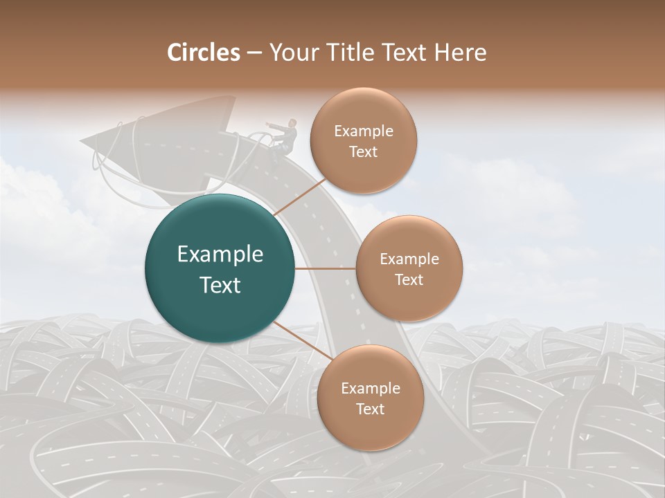 Traveling Goal Leadershipleader Steering PowerPoint Template