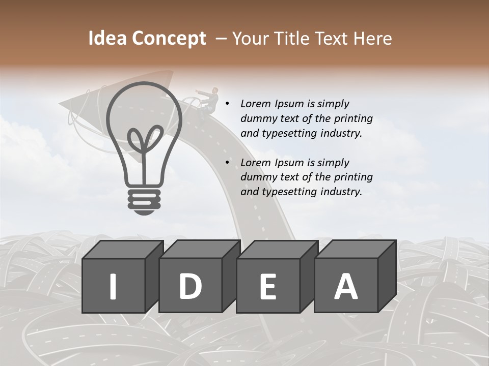 Traveling Goal Leadershipleader Steering PowerPoint Template