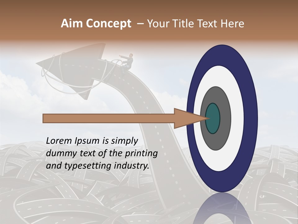 Traveling Goal Leadershipleader Steering PowerPoint Template