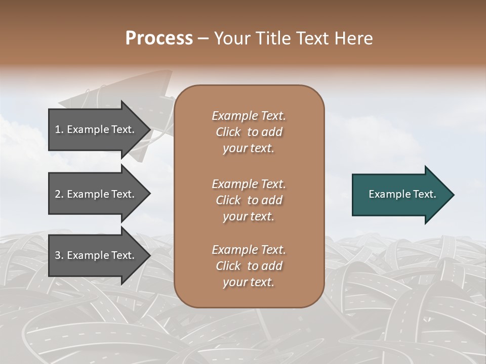 Traveling Goal Leadershipleader Steering PowerPoint Template