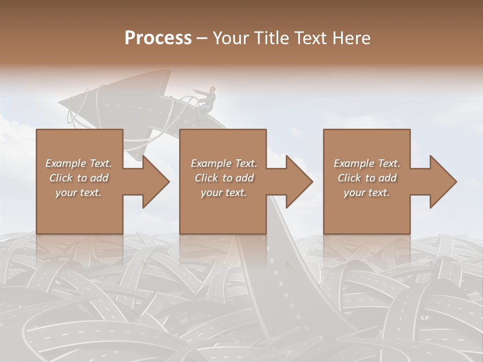 Traveling Goal Leadershipleader Steering PowerPoint Template