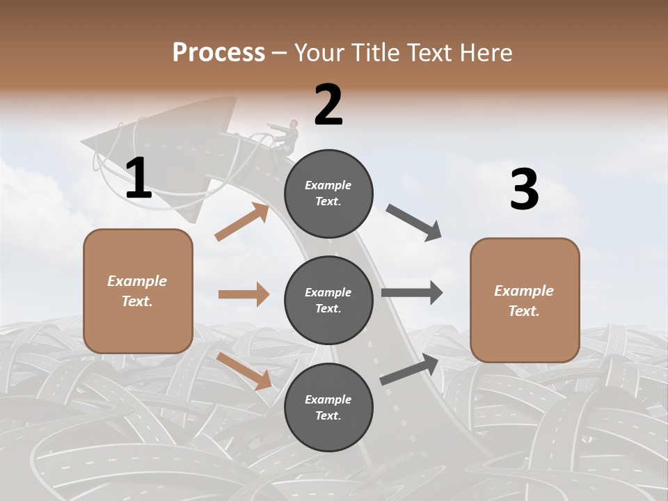 Traveling Goal Leadershipleader Steering PowerPoint Template