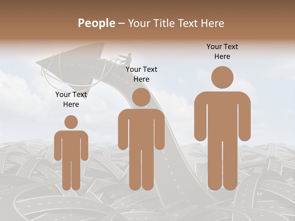 Traveling Goal Leadershipleader Steering PowerPoint Template