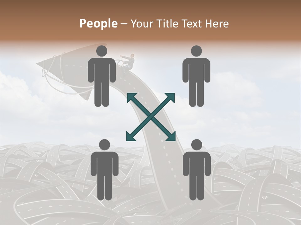 Traveling Goal Leadershipleader Steering PowerPoint Template