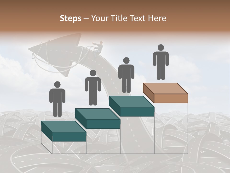 Traveling Goal Leadershipleader Steering PowerPoint Template