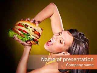 Fatty Tasty Meat PowerPoint Template