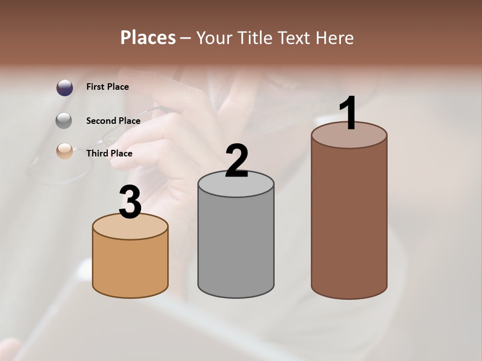 Single Mirror Looking At Camera PowerPoint Template