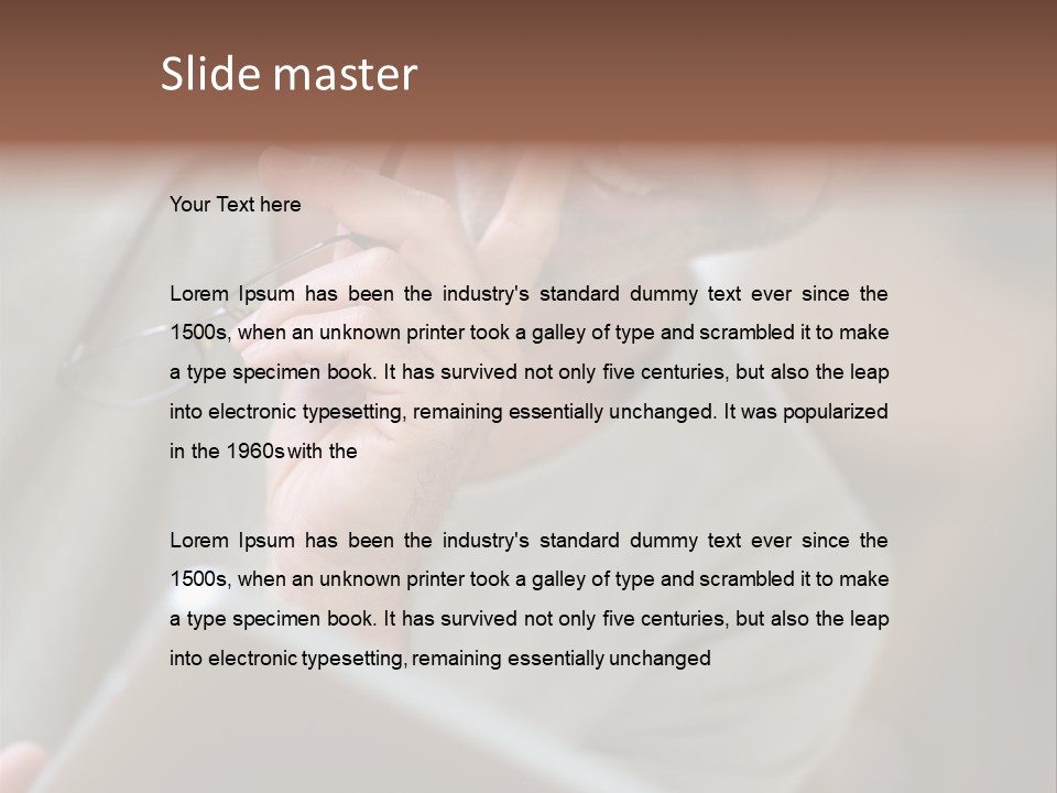 Single Mirror Looking At Camera PowerPoint Template