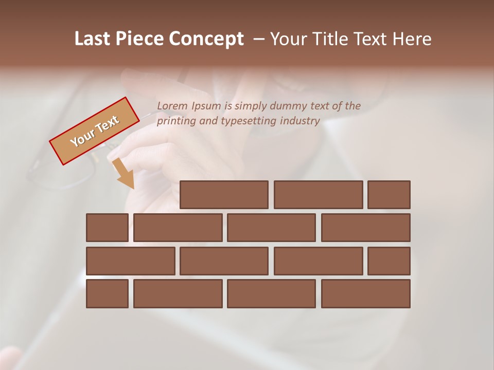 Single Mirror Looking At Camera PowerPoint Template