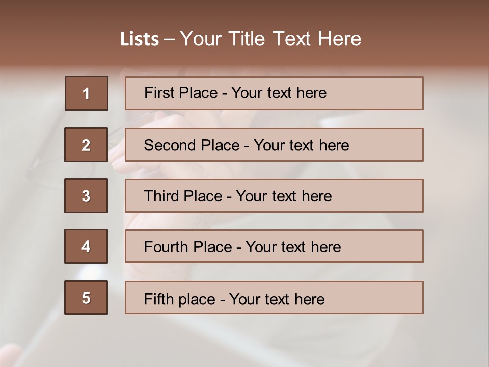 Single Mirror Looking At Camera PowerPoint Template