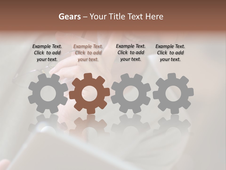 Single Mirror Looking At Camera PowerPoint Template