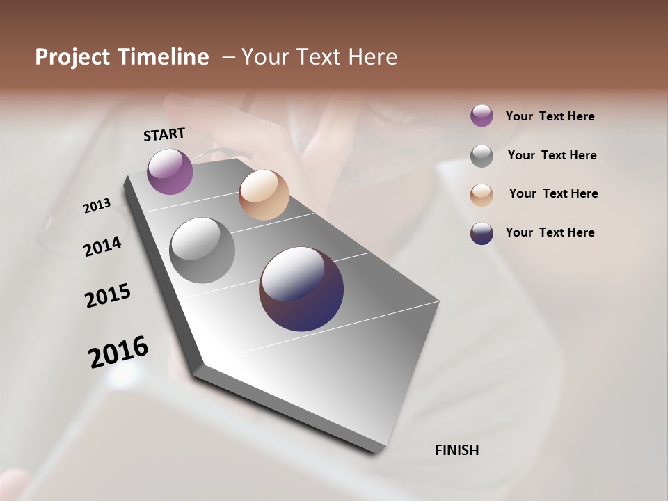 Single Mirror Looking At Camera PowerPoint Template