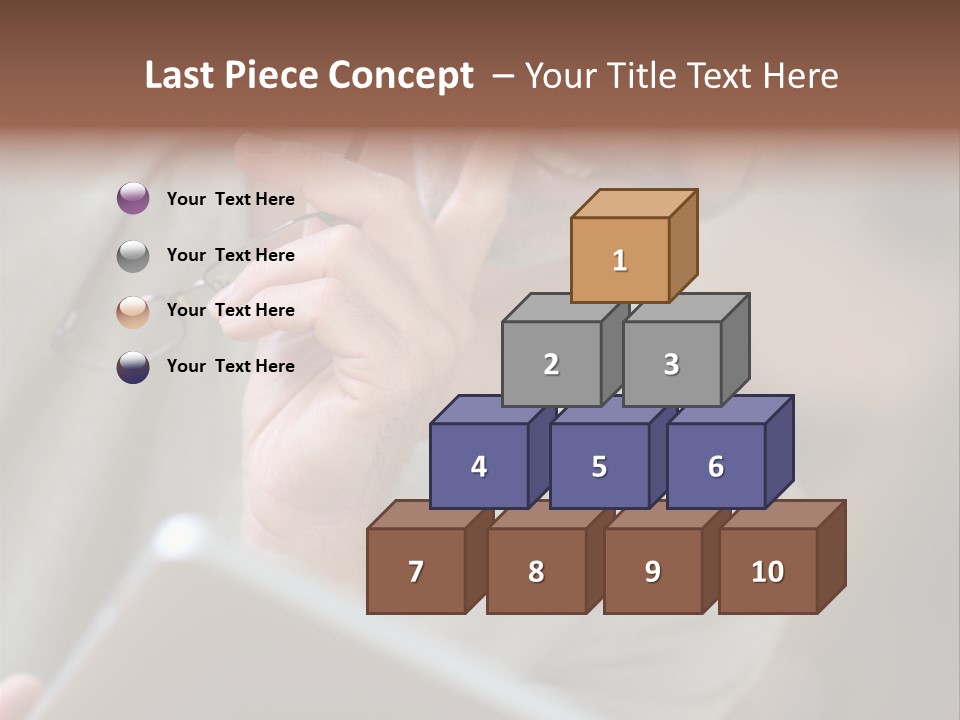 Single Mirror Looking At Camera PowerPoint Template
